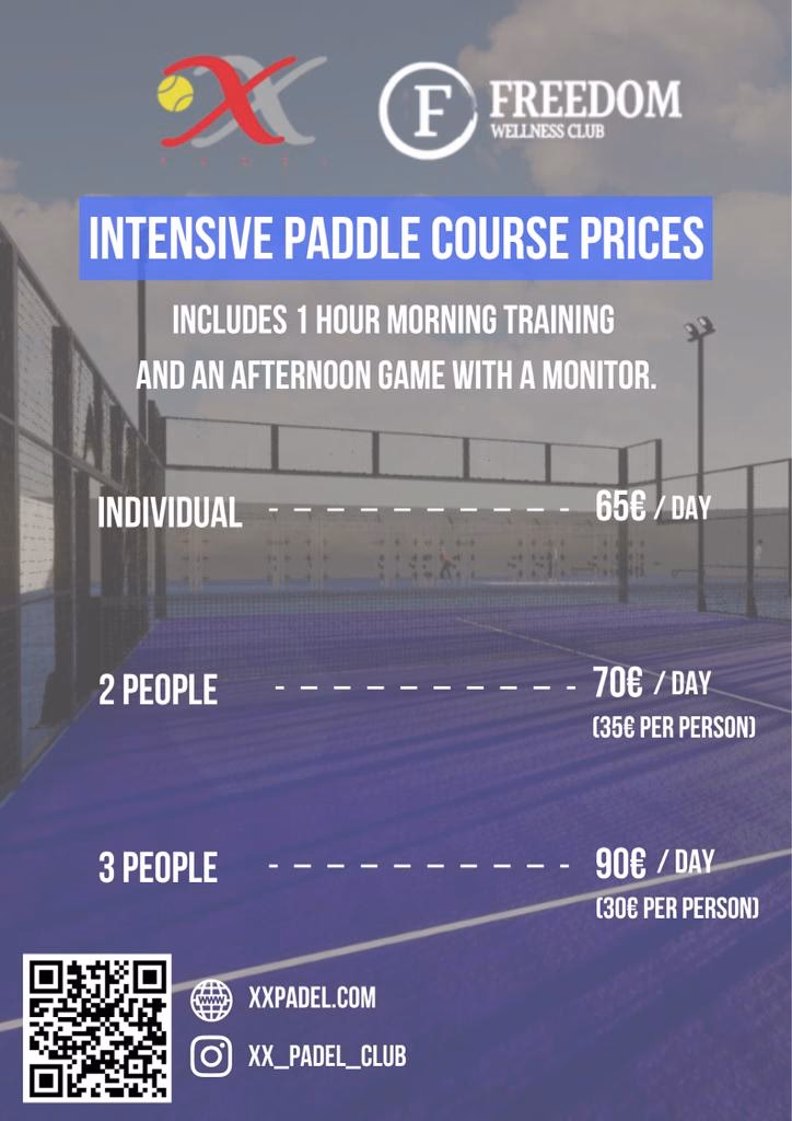 ¿Cuáles son los diferentes tipos de clases de padel?