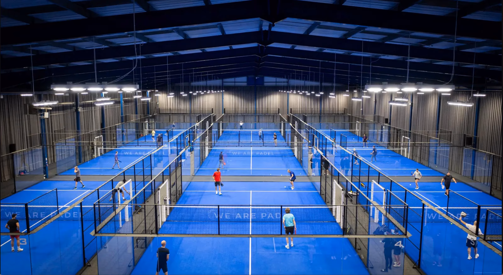Where are the Padel courts located?