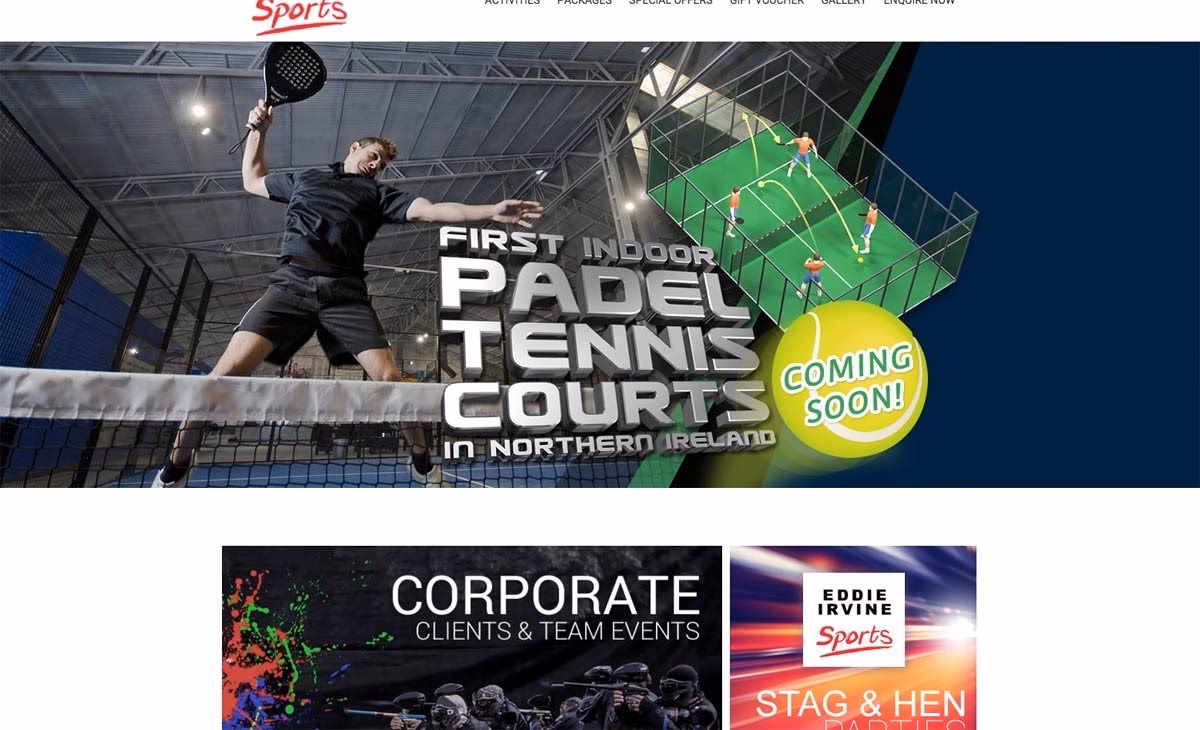 How many Padel courts are there in Ireland?