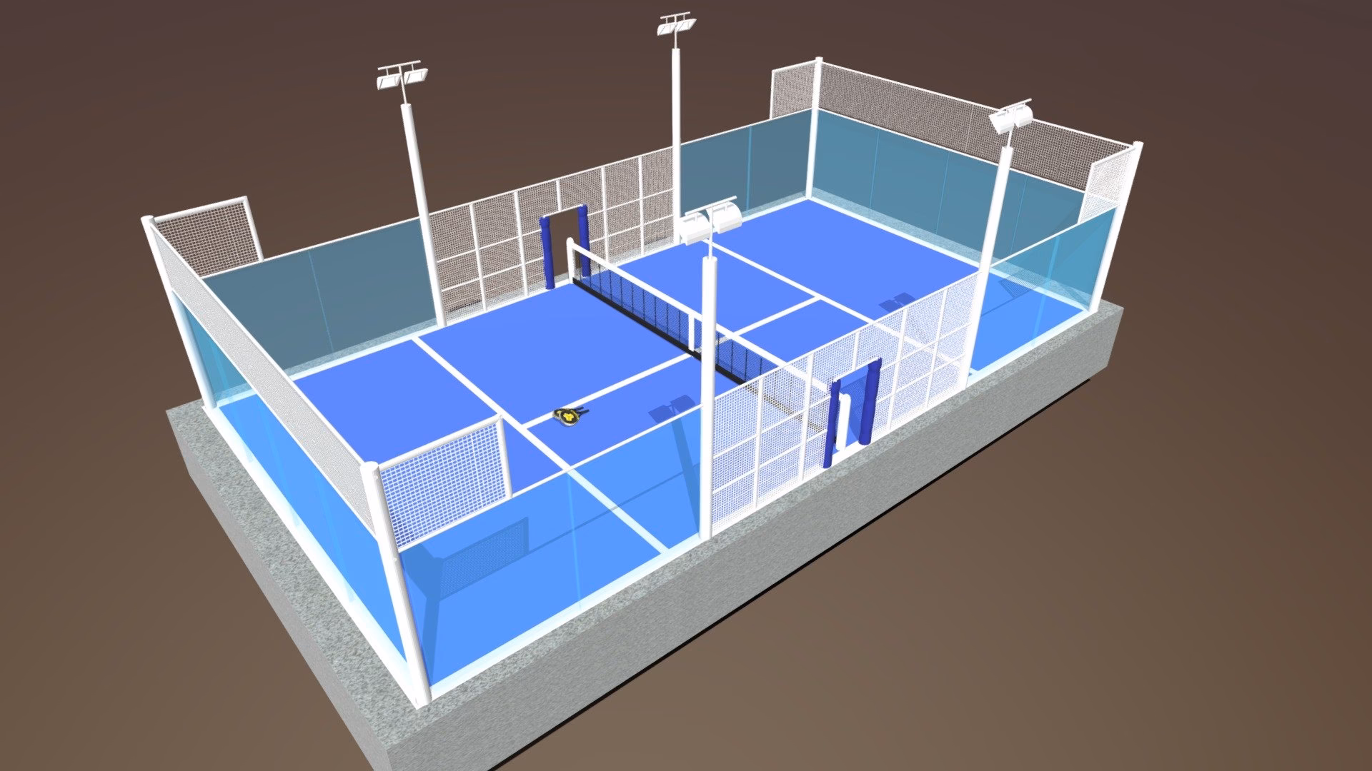 What is a padel court 3dwarehouse?