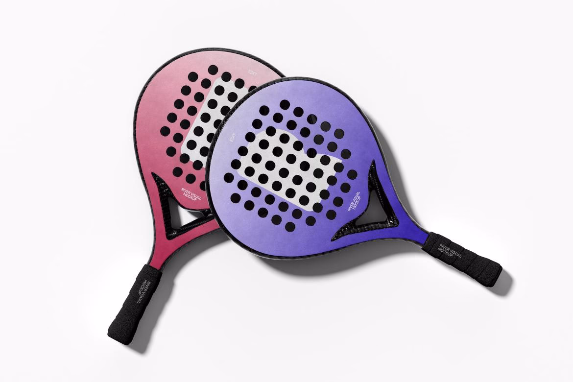What is a Padel racket mockup set?