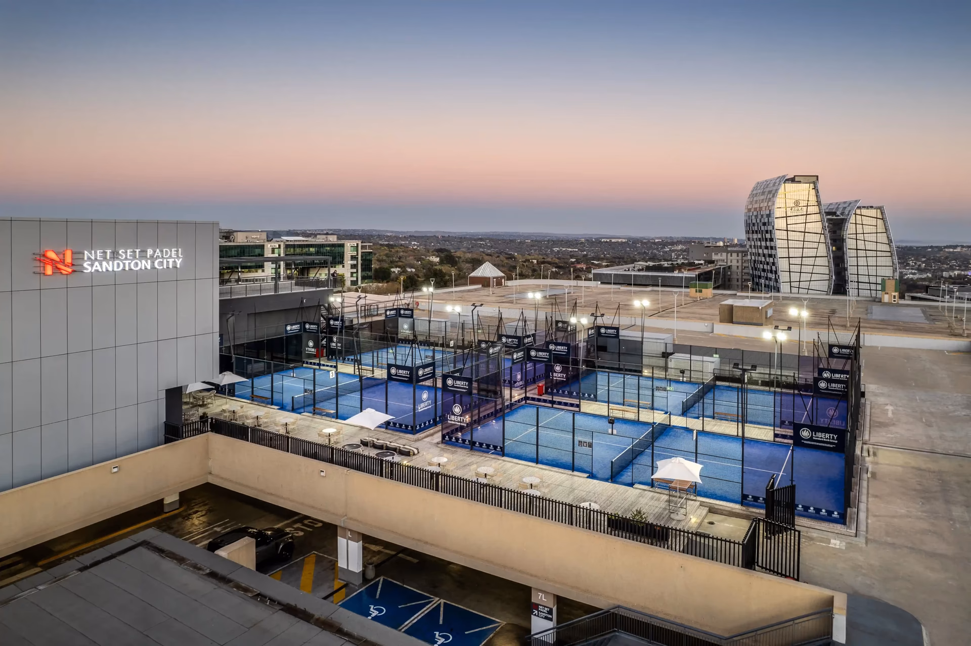 Is net set Padel Sandton City live on playtomic?