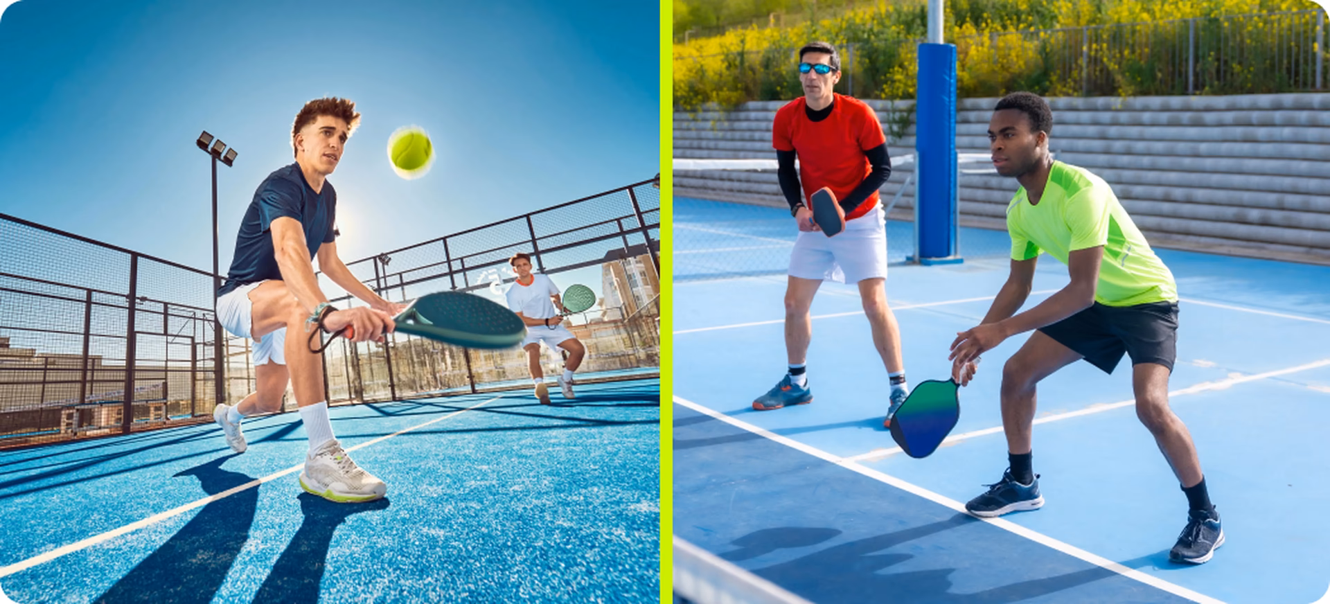 Where are pickleball courts common?