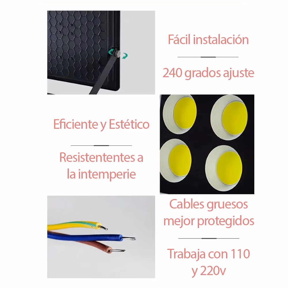 ¿Qué reflector lleva una cancha de fútbol?