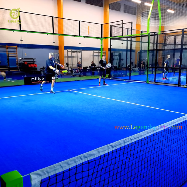What is a single padel court?