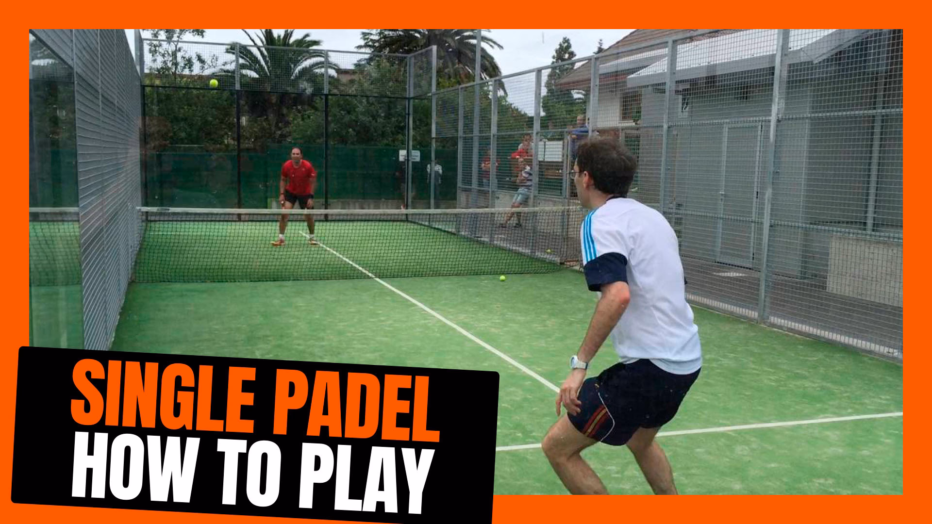 What is a single padel court?