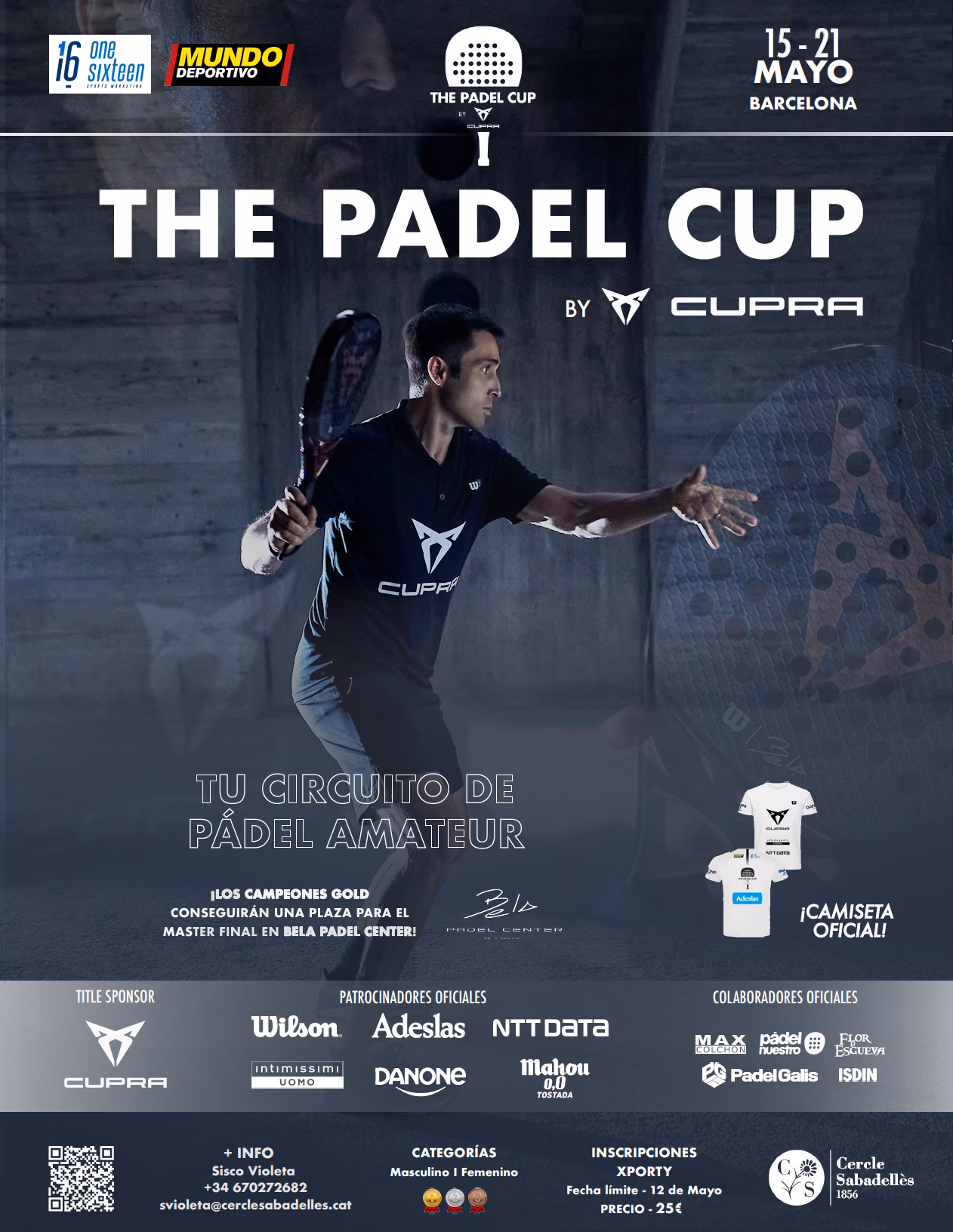 ¿Cuáles son los niveles de la Padel Cup by Cupra?