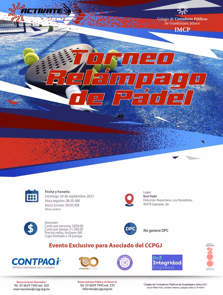 ¿Cuándo es el próximo torneo de padel?