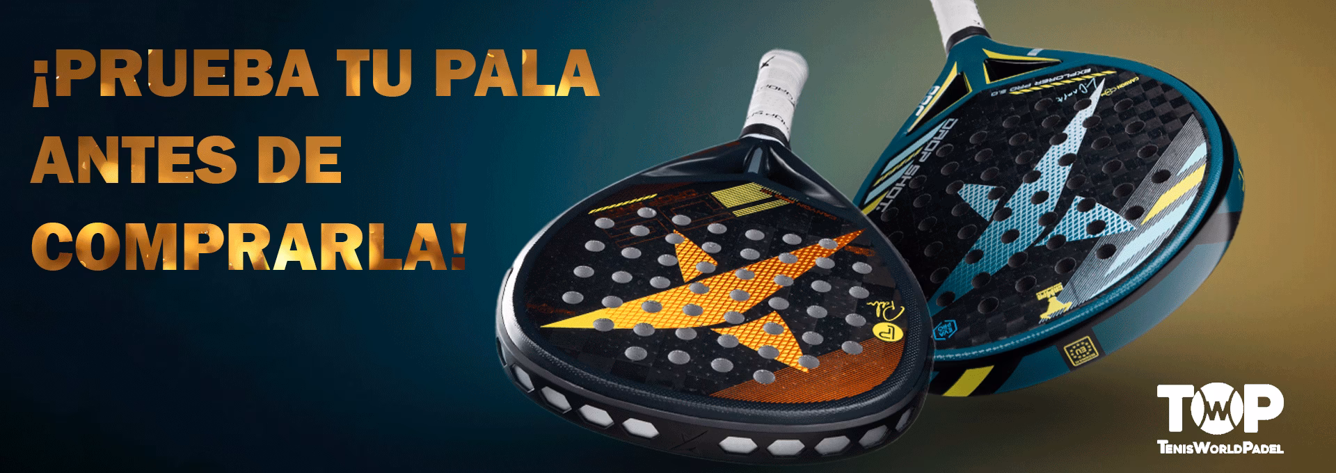 ¿Qué ofrece padelot en su oferta de palas de test?